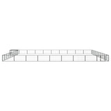 40-Panel Dog Playpen Black 100x50 cm Powder-coated Steel - Front View