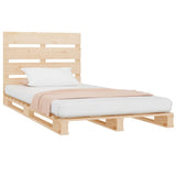 Bed Frame without Mattress 100x200 cm Solid Wood Pine - Top-Down View