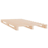 Bed Frame without Mattress 100x200 cm Solid Wood Pine - Rear View