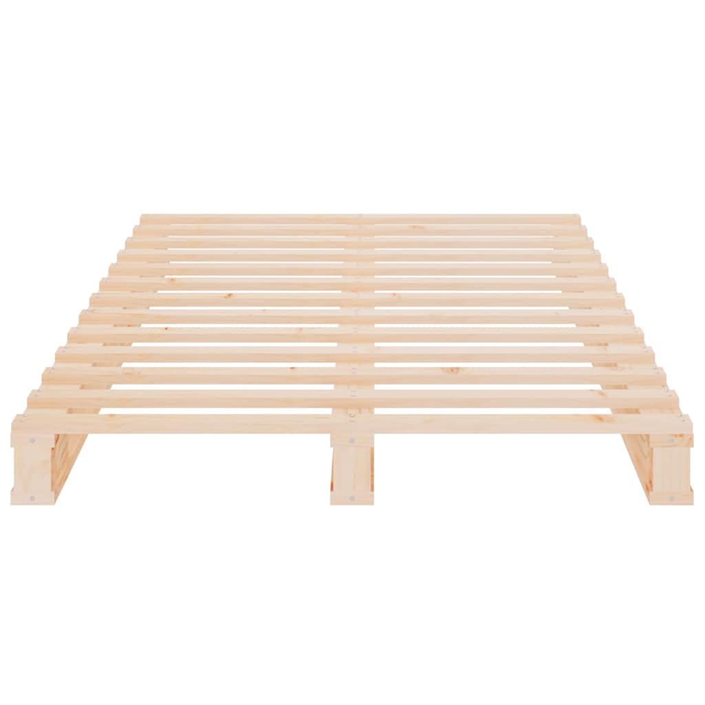 Bed Frame without Mattress 100x200 cm Solid Wood Pine