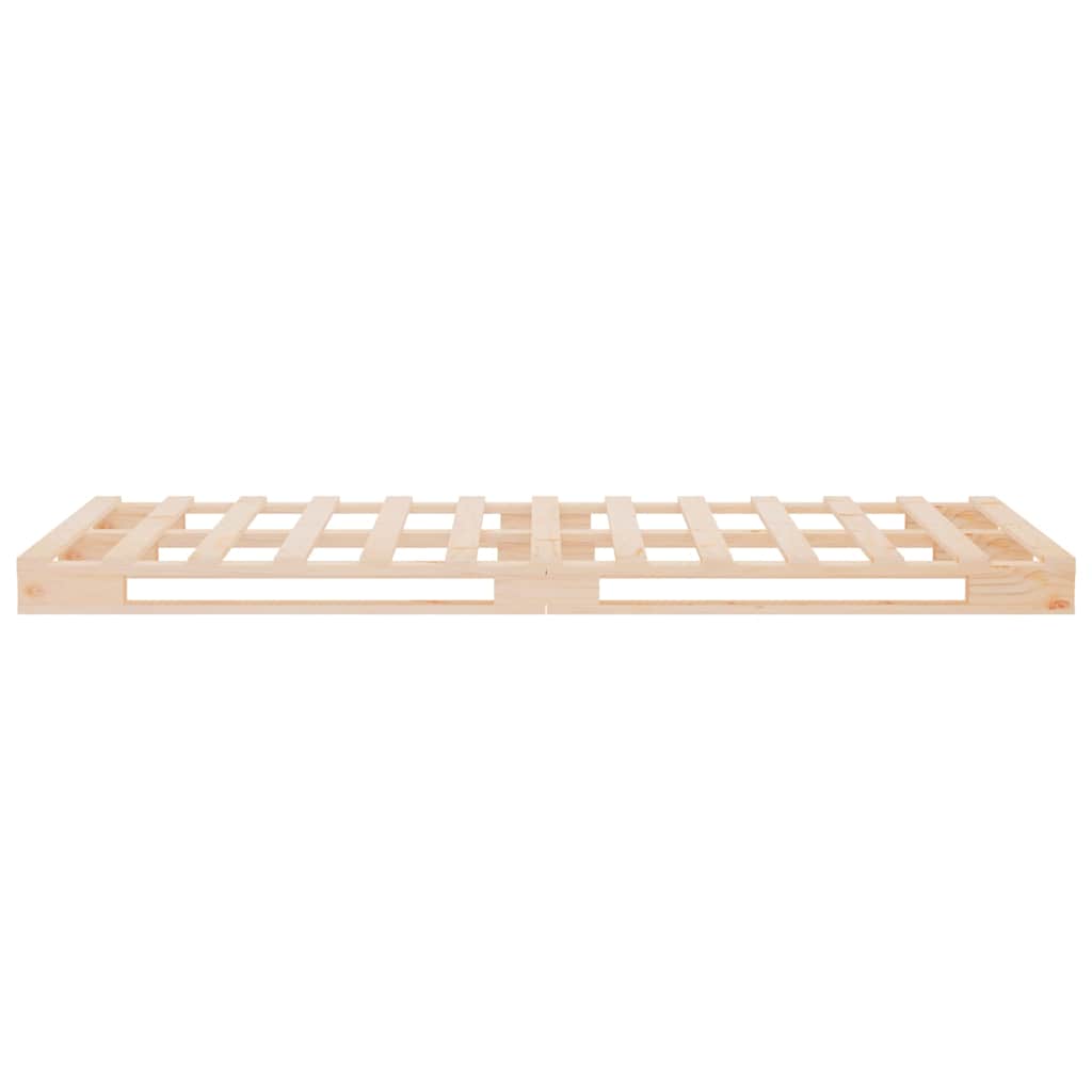 Bed Frame without Mattress 100x200 cm Solid Wood Pine