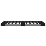 Bed Frame without Mattress Black 100x200 cm Solid Wood Pine