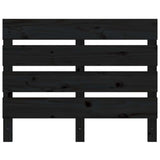 Bed Frame without Mattress Black 100x200 cm Solid Wood Pine