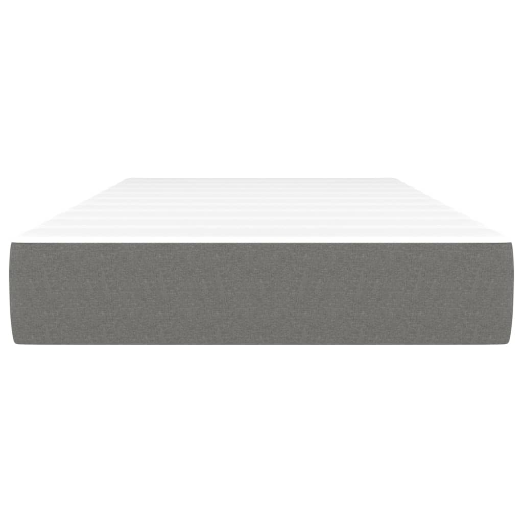 Pocket Spring Bed Mattress Medium Dark Grey 90x190x20 cm Fabric