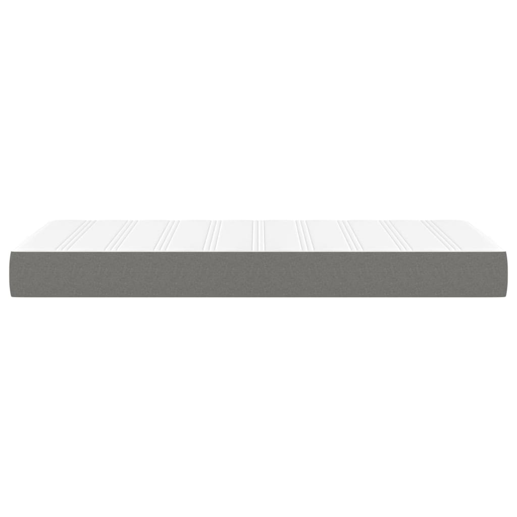 Pocket Spring Bed Mattress Medium Dark Grey 90x190x20 cm Fabric