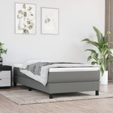 Pocket Spring Bed Mattress Medium Dark Grey 90x190x20 cm Fabric
