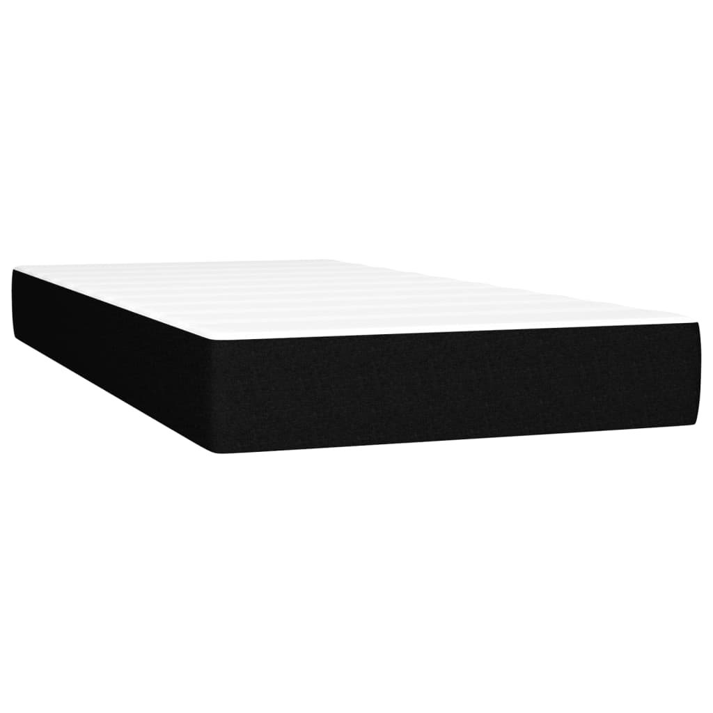 Pocket Spring Bed Mattress Medium Black 90x190x20 cm Fabric