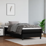 Pocket Spring Bed Mattress Medium Black 90x190x20 cm Faux Leather