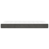 Pocket Spring Bed Mattress Medium Dark Grey 90x190x20 cm Velvet