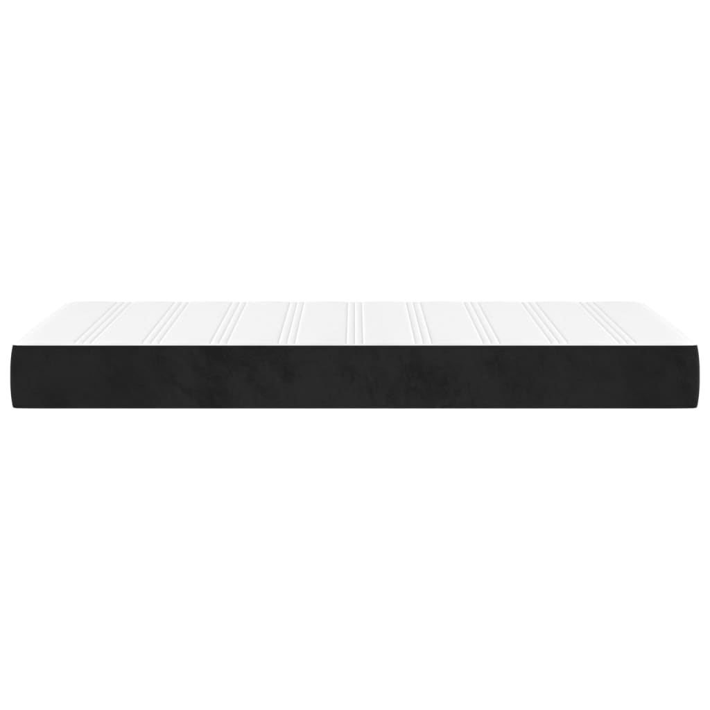 Pocket Spring Bed Mattress Medium Black 90x190x20 cm Velvet