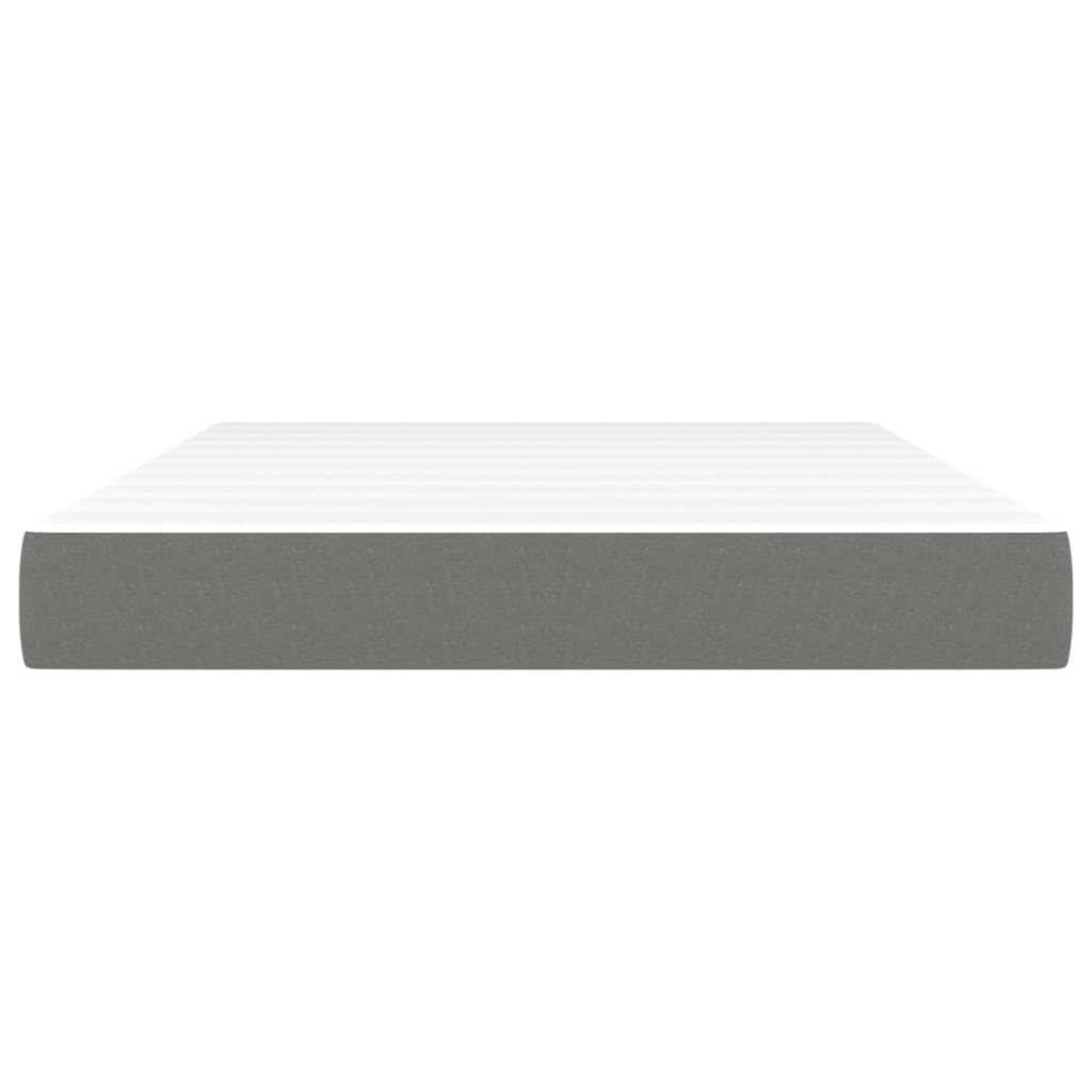 Pocket Spring Bed Mattress Medium Dark Grey 137x190x20 cm Full Fabric