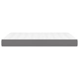 Pocket Spring Bed Mattress Medium Dark Grey 137x190x20 cm Full Fabric