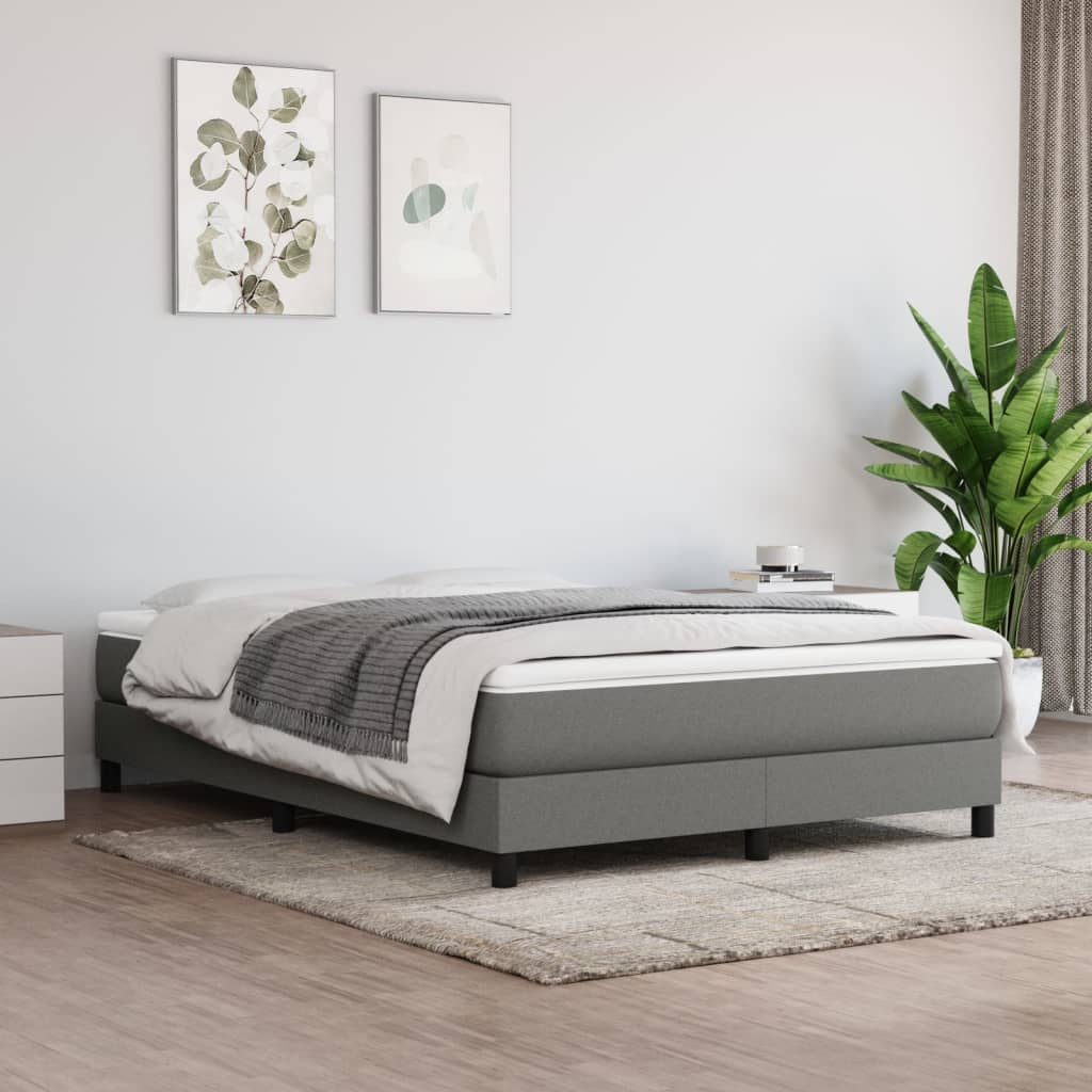 Pocket Spring Bed Mattress Medium Dark Grey 137x190x20 cm Full Fabric