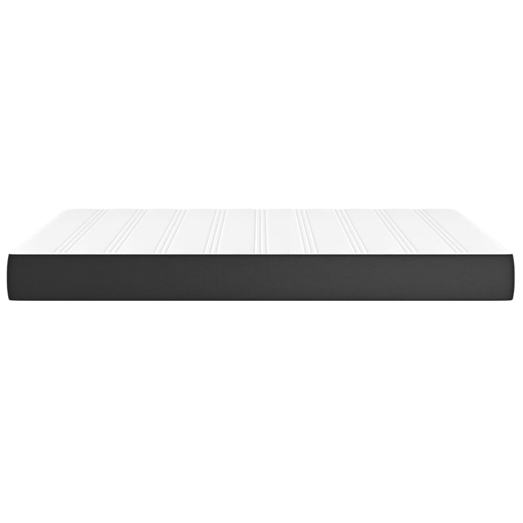 Pocket Spring Bed Mattress Medium Black 137x190x20 cm Full Faux Leather