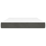 Pocket Spring Bed Mattress Medium Dark Grey 137x190x20 cm Double Velvet