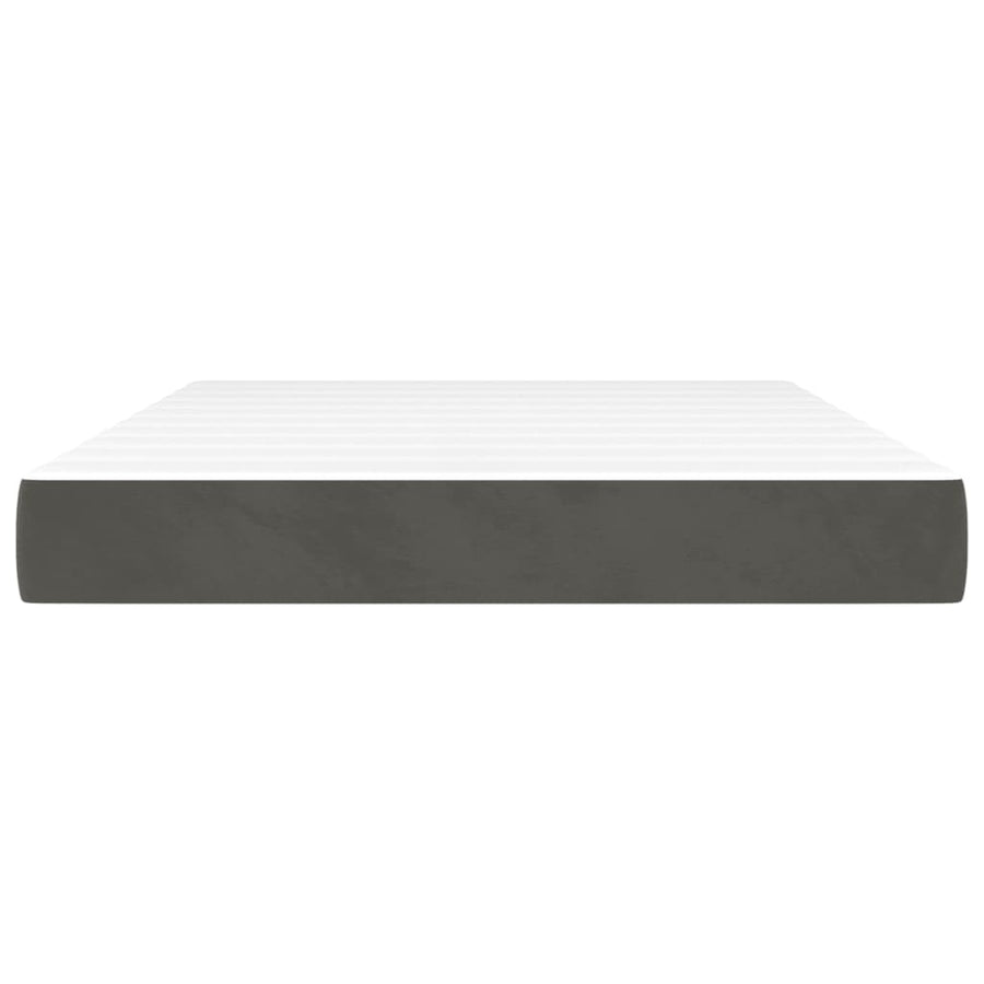 Pocket Spring Bed Mattress Medium Dark Grey 137x190x20 cm