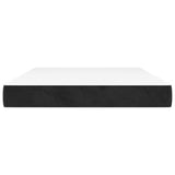 Pocket Spring Bed Mattress Medium Black 137x190x20 cm Velvet - Side View