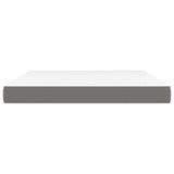 Pocket Spring Bed Mattress Medium Dark Grey 152x203x20 cm Queen Fabric