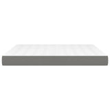 Pocket Spring Bed Mattress Medium Dark Grey 152x203x20 cm Queen Fabric - Top-Down View
