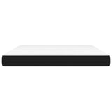 Pocket Spring Bed Mattress Medium Black 153x203x20 cm Queen Size Fabric - Side View