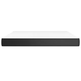 Pocket Spring Bed Mattress Medium Black 152x203x20 cm Queen Faux Leather - Side View