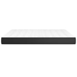 Pocket Spring Bed Mattress Medium Black 152x203x20 cm Queen Faux Leather - Top-Down View