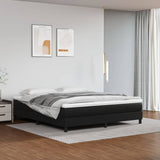Pocket Spring Bed Mattress Medium Black 152x203x20 cm Queen Faux Leather