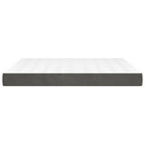Pocket Spring Bed Mattress Medium Dark Grey 152x203x20 cm Queen Velvet