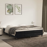 Pocket Spring Bed Mattress Medium Black 153x203x20 cm Queen Size Velvet
