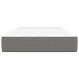 Pocket Spring Bed Mattress Medium Dark Grey 107x203x20 cm Super Single Fabric - Side View