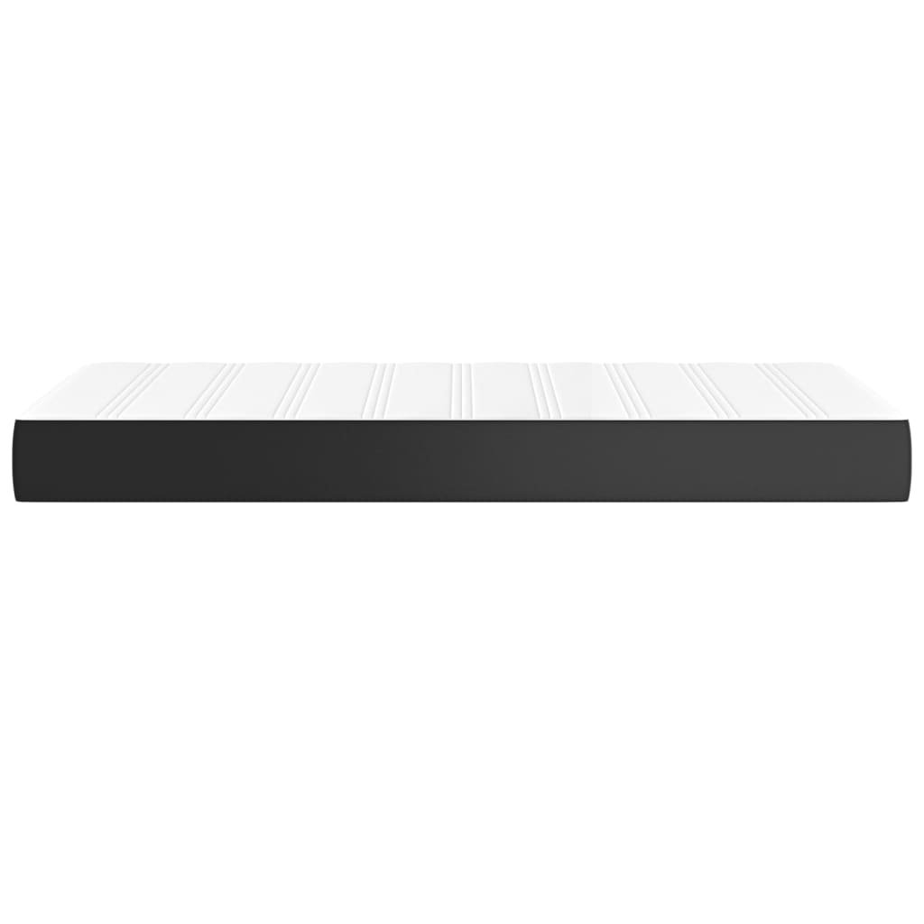 Pocket Spring Bed Mattress Medium Black 107x203x20 cm Super Single Faux Leather