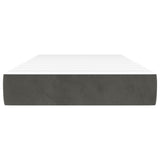 Pocket Spring Bed Mattress Medium Dark Grey 107x203x20 cm Super Single Velvet