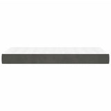 Pocket Spring Bed Mattress Medium Dark Grey 107x203x20 cm Super Single Velvet
