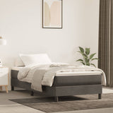 Pocket Spring Bed Mattress Medium Dark Grey 107x203x20 cm Super Single Velvet