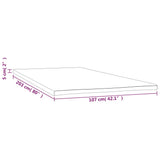 Mattress Topper 107x203x5 cm Super Single - Close-Up Angle