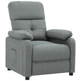 Recliner Chair Dark Grey Fabric