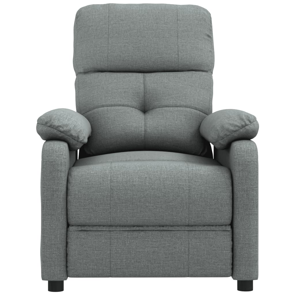 Recliner Chair Dark Grey Fabric