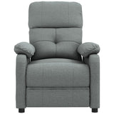 Recliner Chair Dark Grey Fabric - Side View