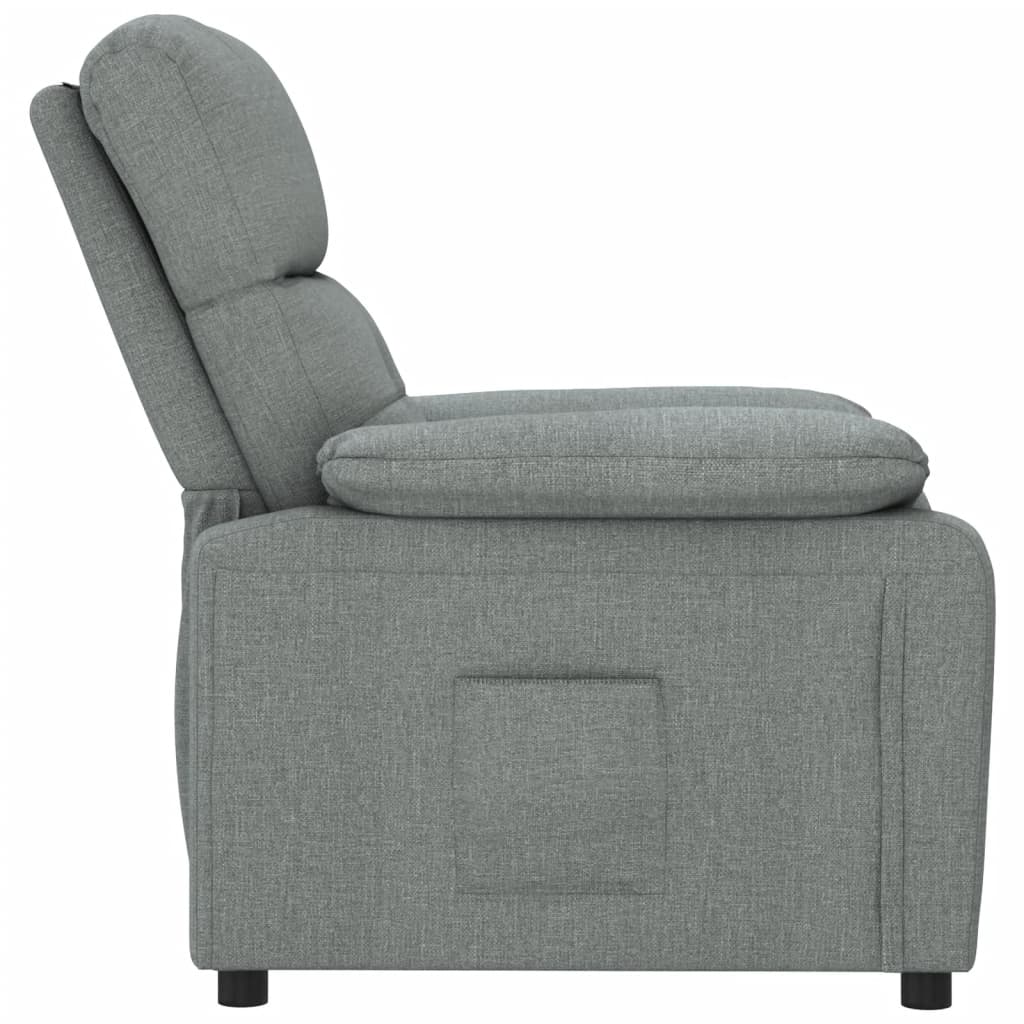 Recliner Chair Dark Grey Fabric