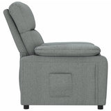 Recliner Chair Dark Grey Fabric