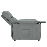 Recliner Chair Dark Grey Fabric