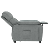 Recliner Chair Dark Grey Fabric - 45-Degree Angle