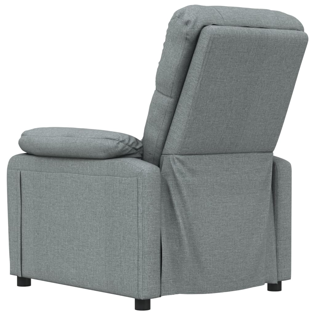 Recliner Chair Dark Grey Fabric
