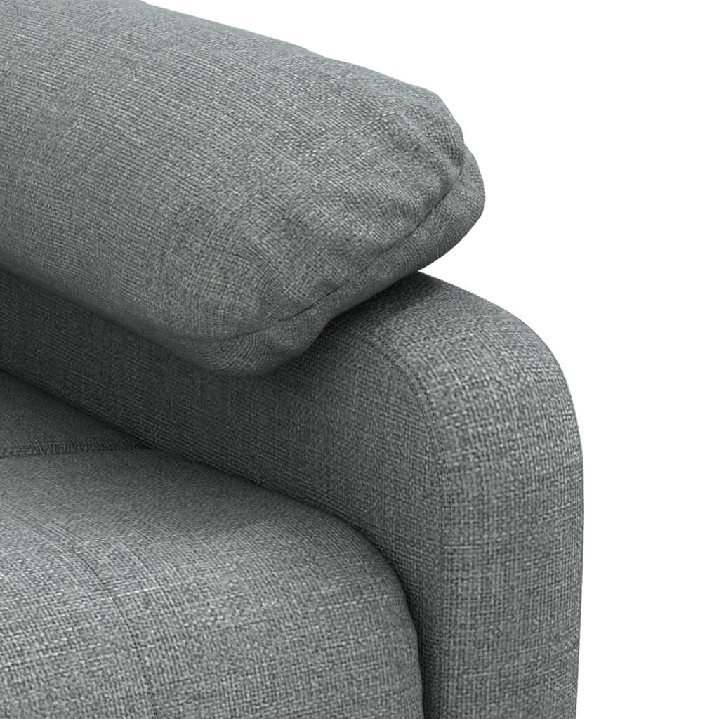 Recliner Chair Dark Grey Fabric