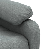 Recliner Chair Dark Grey Fabric - Low Angle