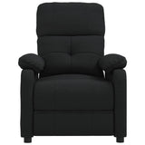 Recliner Chair Black Fabric - Side View