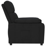 Recliner Chair Black Fabric