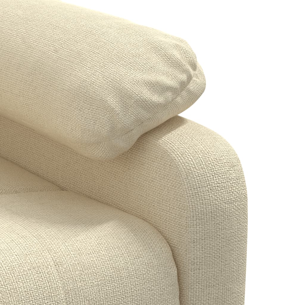 Recliner Chair Cream Fabric
