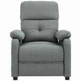 Massage Chair Dark Grey Fabric - Side View