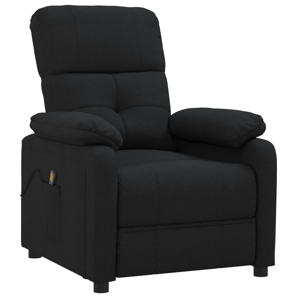 Massage Chair Black Fabric